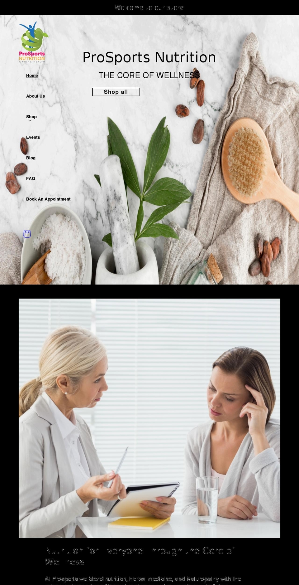 prosportsnutragenomix.com shopify website screenshot