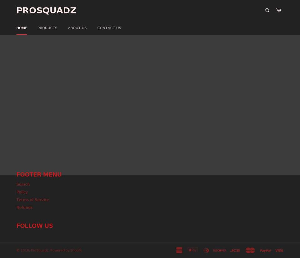 prosquadz.com — Shopify storefront screenshot