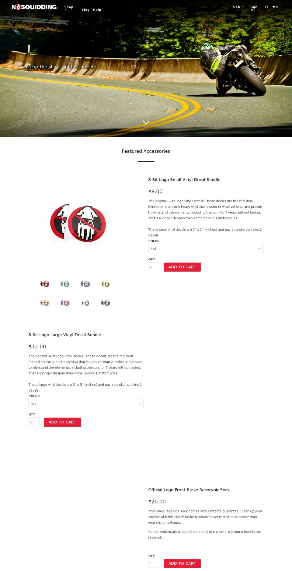 prosquidding.com — Shopify storefront screenshot
