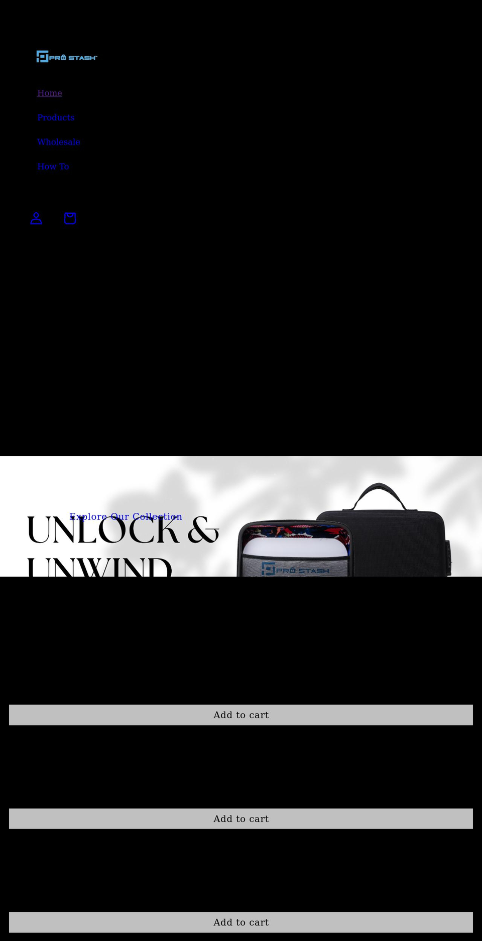 prostash.com shopify website screenshot