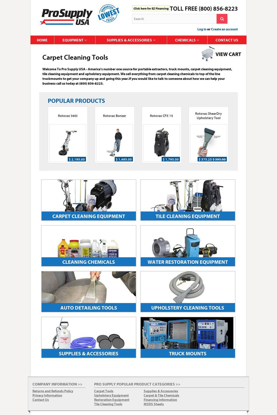 rotovac-from-skeleton-theme Shopify theme site example prosupplyusa.com
