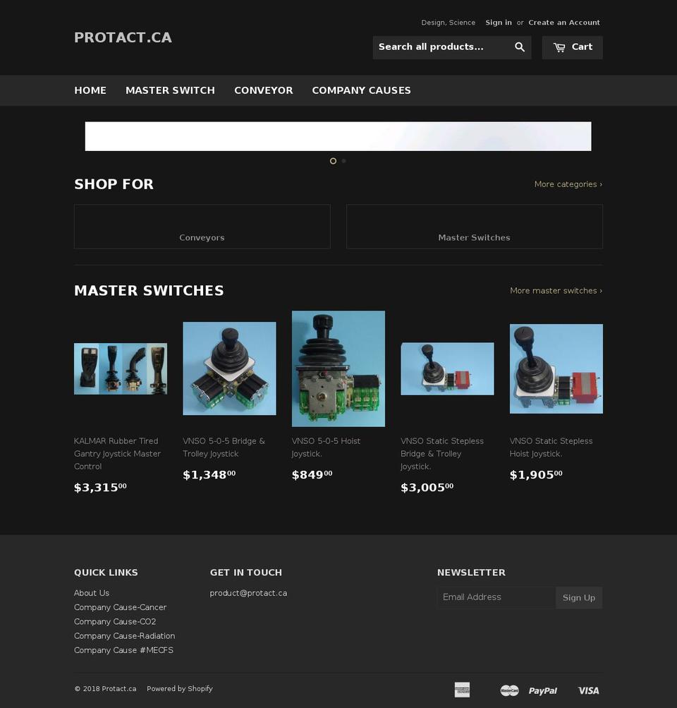 protactinc.com — Shopify storefront screenshot