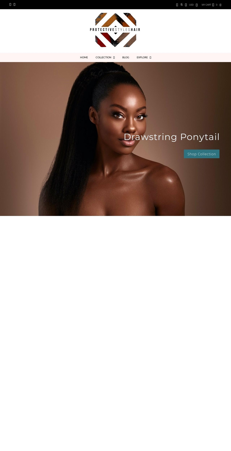protectivestyles-hair.myshopify.com shopify website screenshot