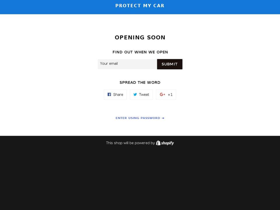 protectmycar.mobi shopify website screenshot