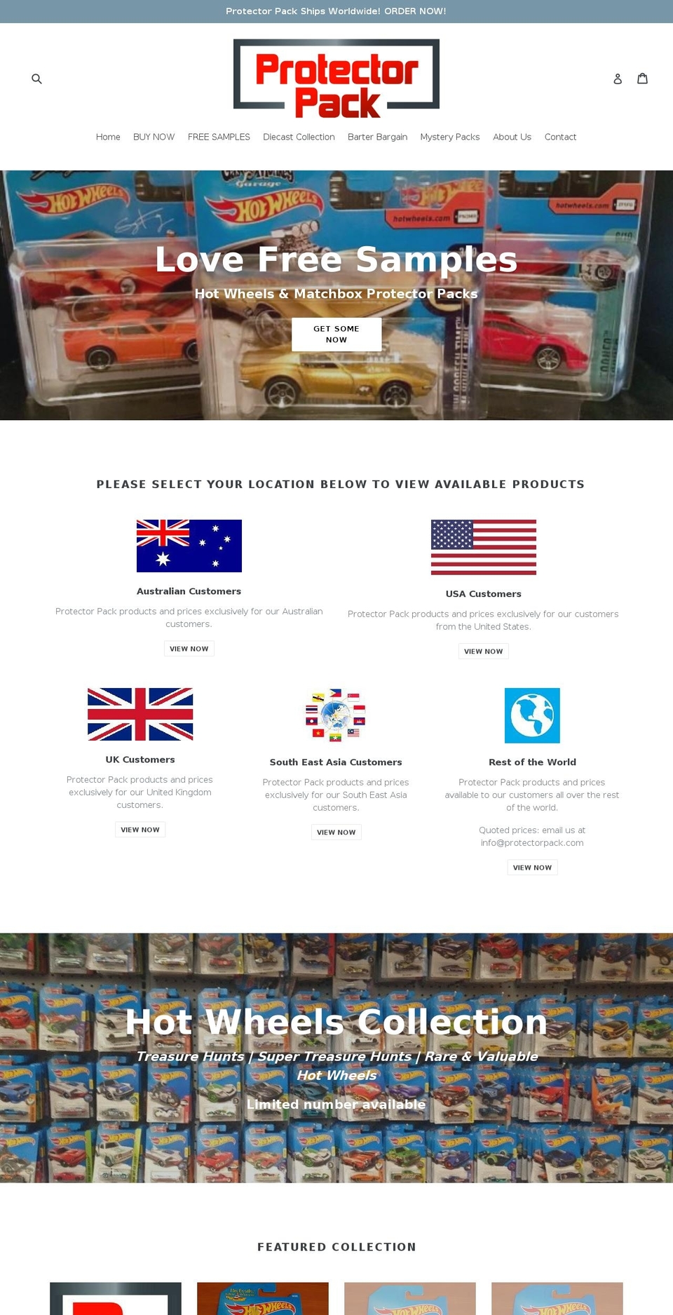 protectorpack.com shopify website screenshot