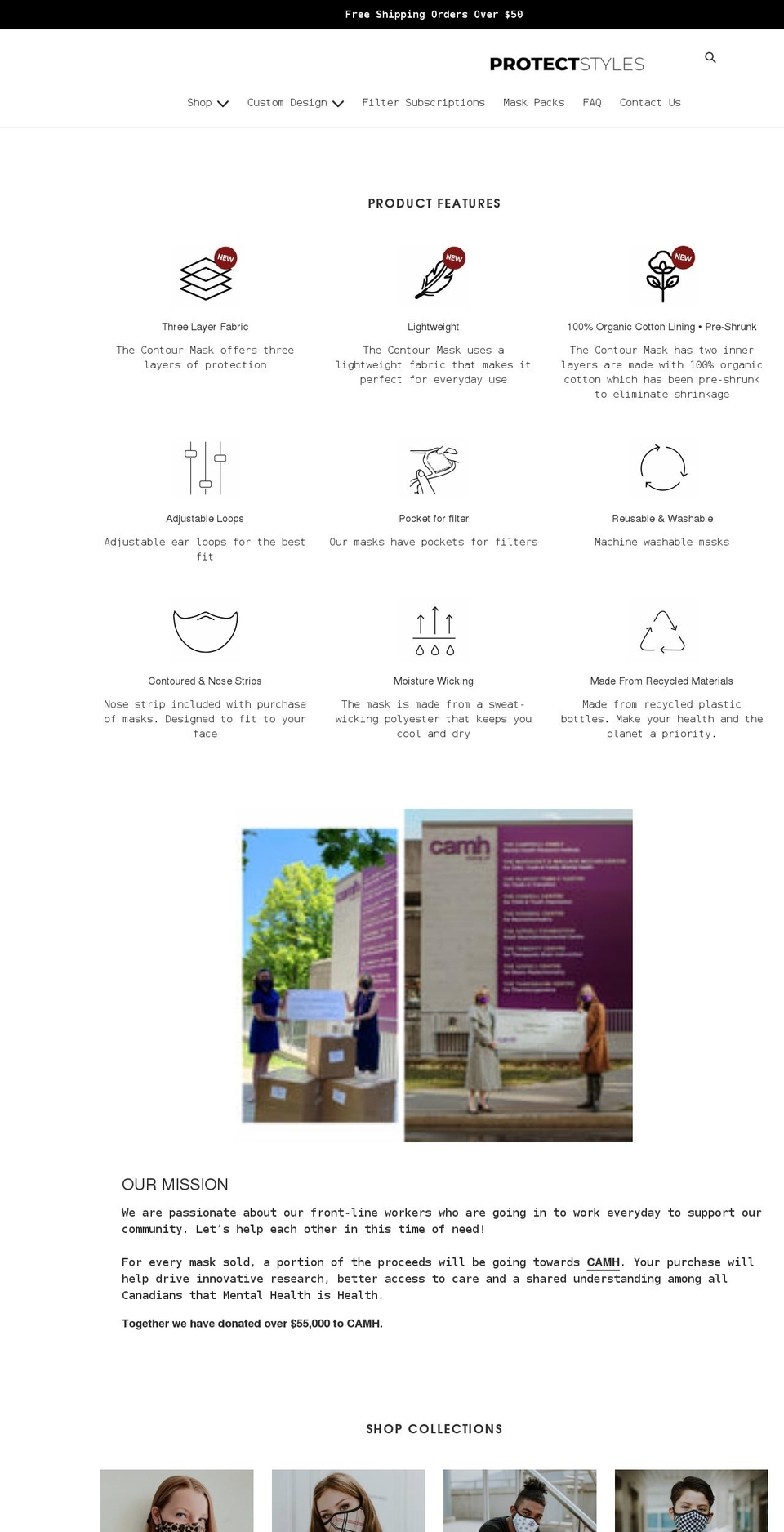 protectstyles.com shopify website screenshot