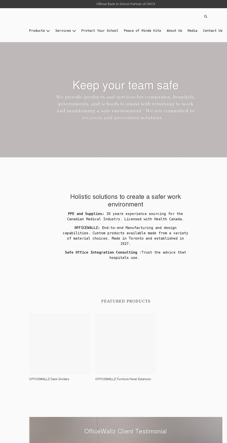 protectyouroffice.com shopify website screenshot