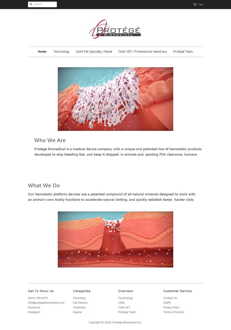 www-clotit-com-minimal-2 Shopify theme site example protegebiomedical.net
