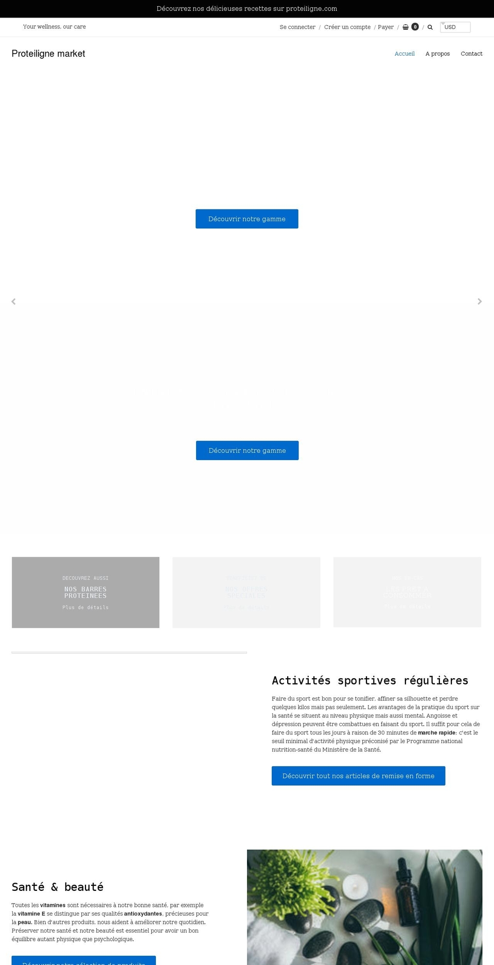 proteilignemarket.com shopify website screenshot