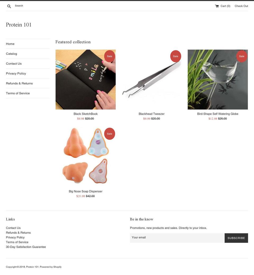protein-101.com — Shopify storefront screenshot