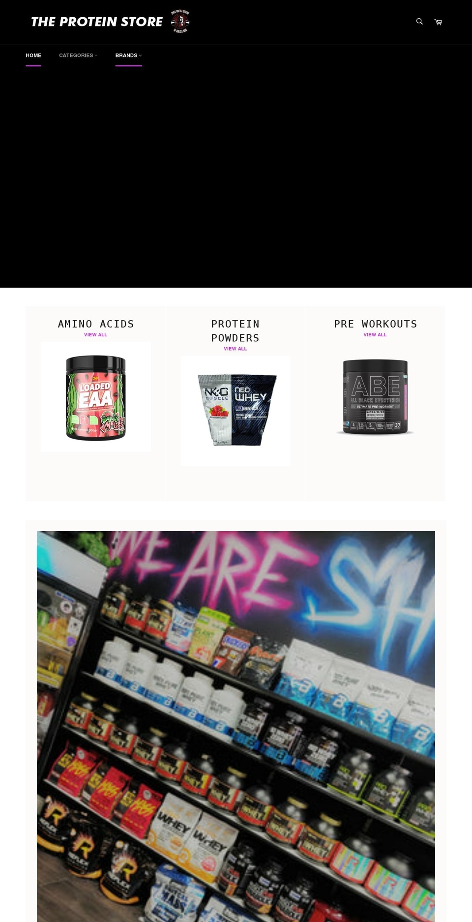 protein-ni.com shopify website screenshot