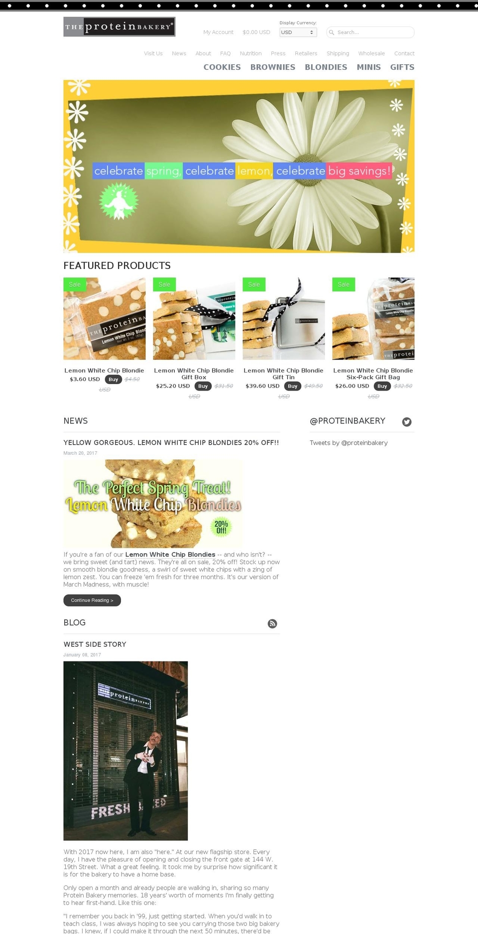 Local Shopify theme site example proteinbakery.com