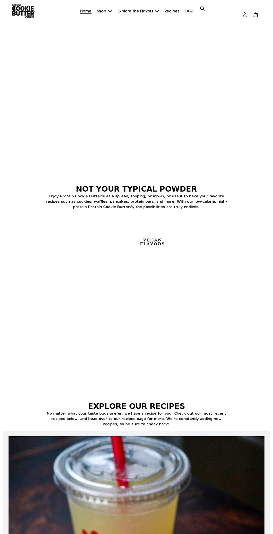 proteincookiebutter.com shopify website screenshot