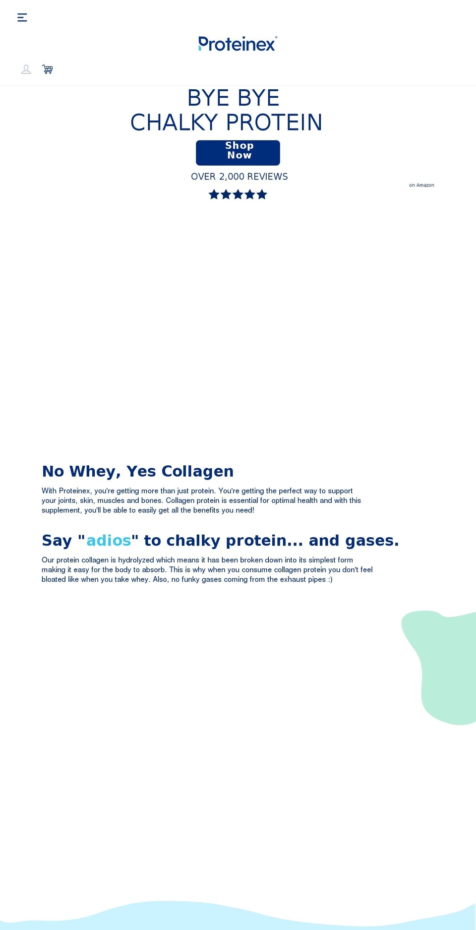 proteinex.com shopify website screenshot