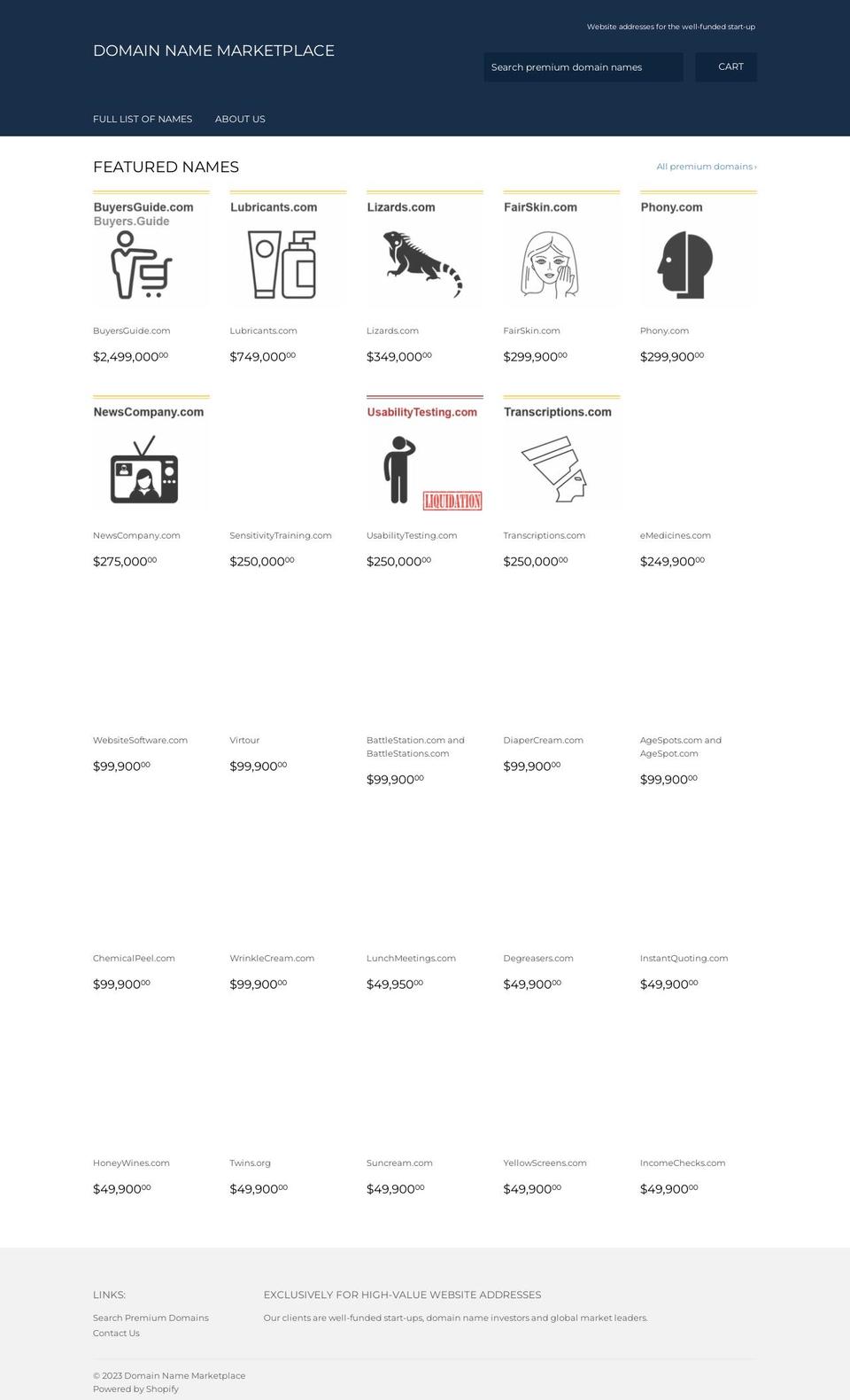 proteinsguide.com — Shopify storefront screenshot