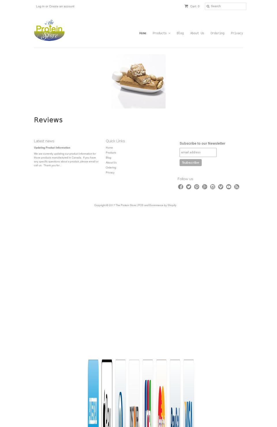 proteinshop.net shopify website screenshot