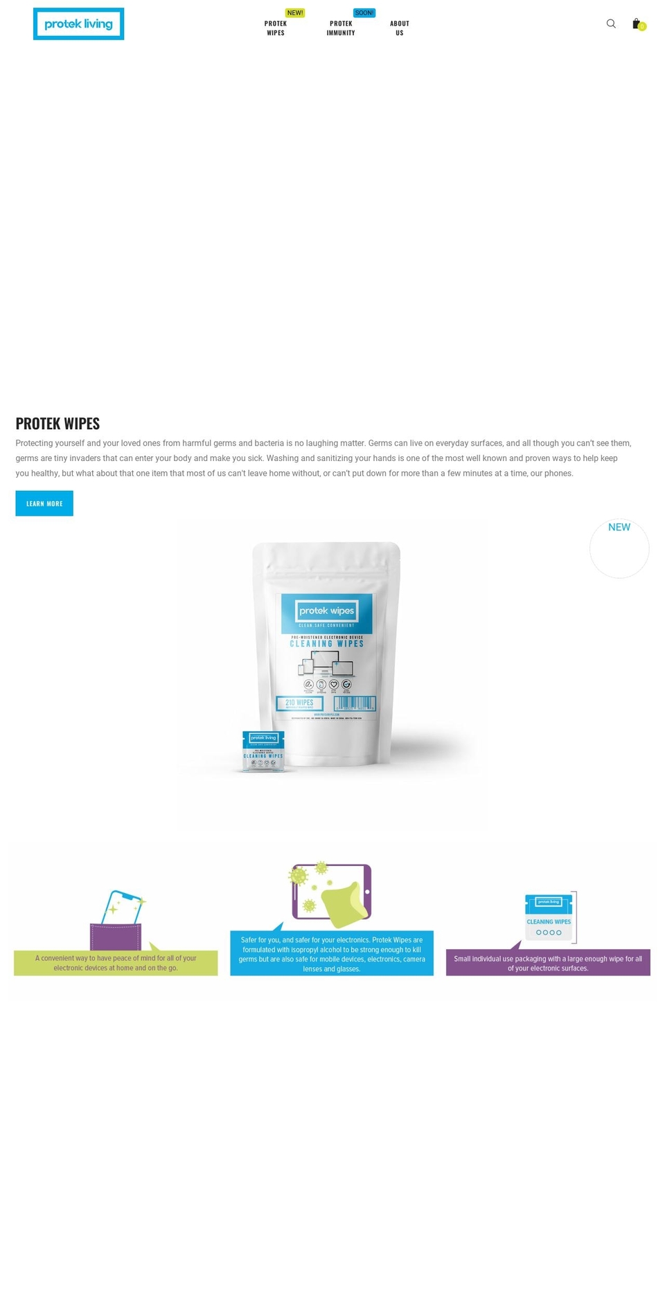 protekliving.com shopify website screenshot