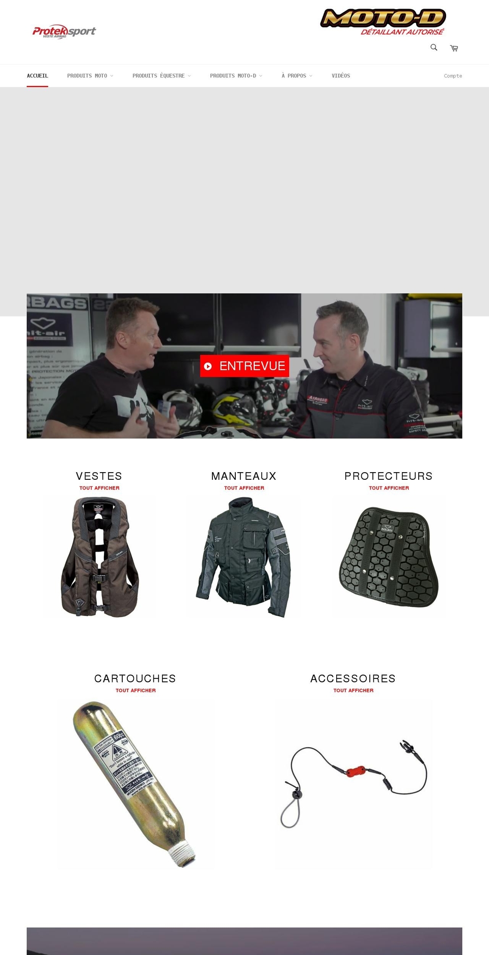 proteksport.ca shopify website screenshot
