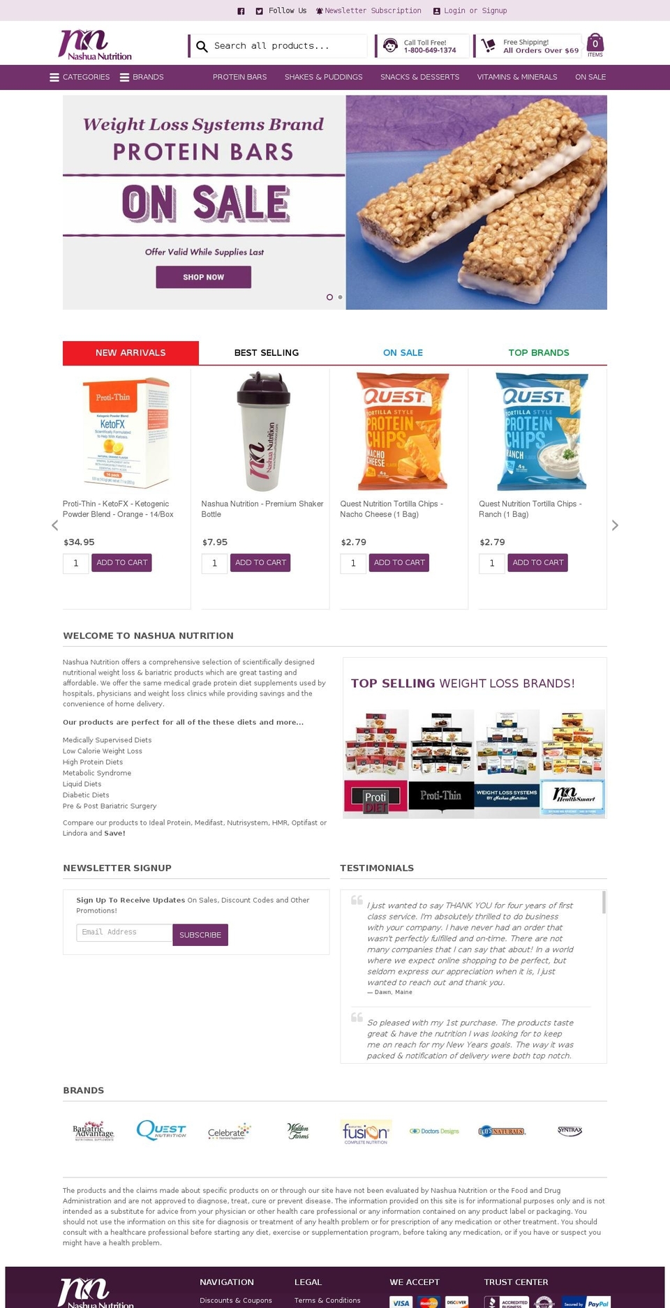 proti-diet.com — Shopify storefront screenshot