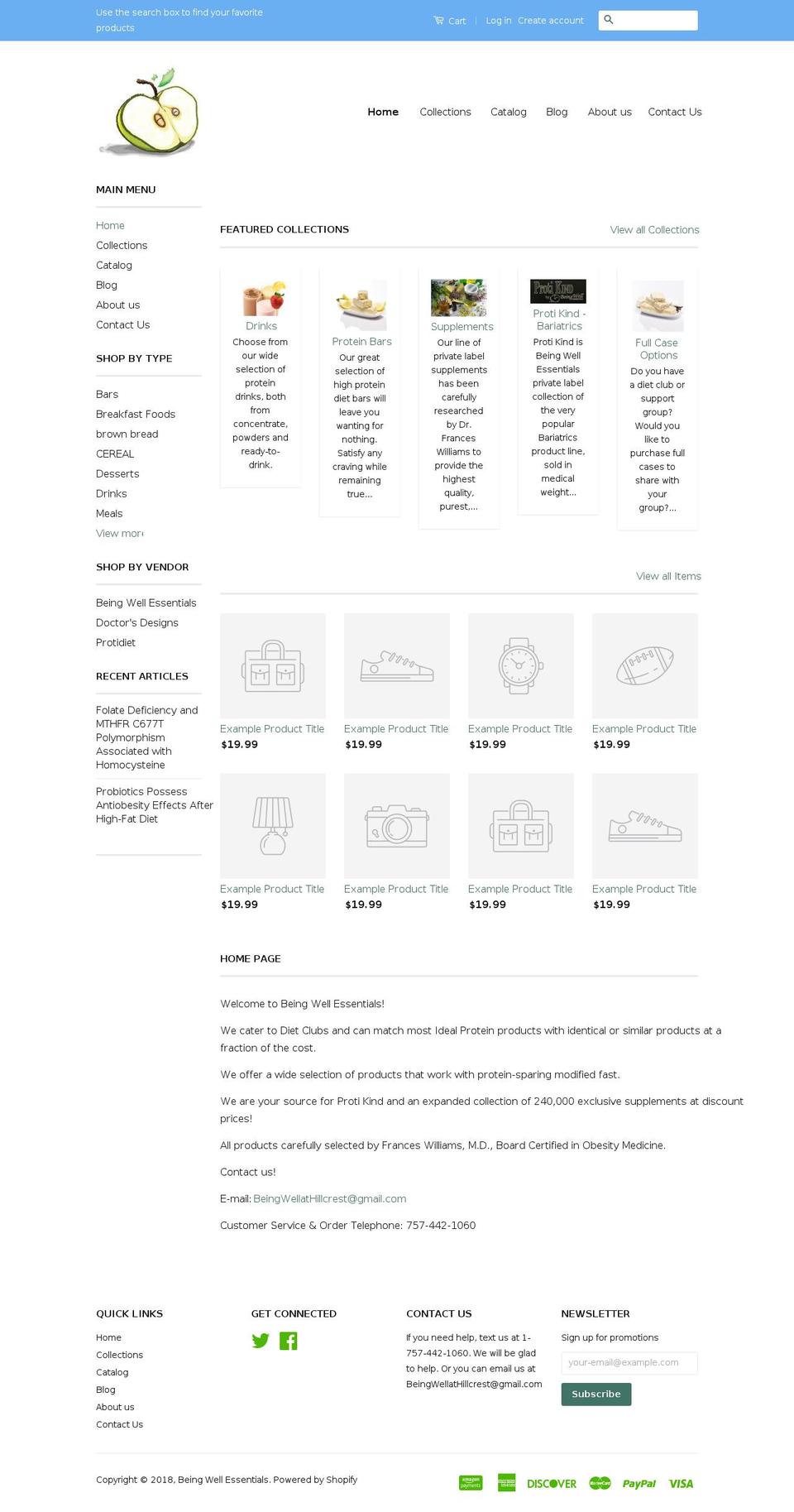 protifood.com — Shopify storefront screenshot