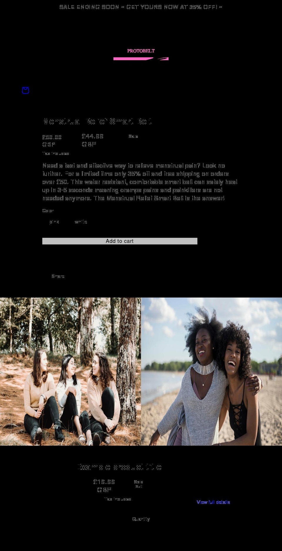 protobelt.com shopify website screenshot