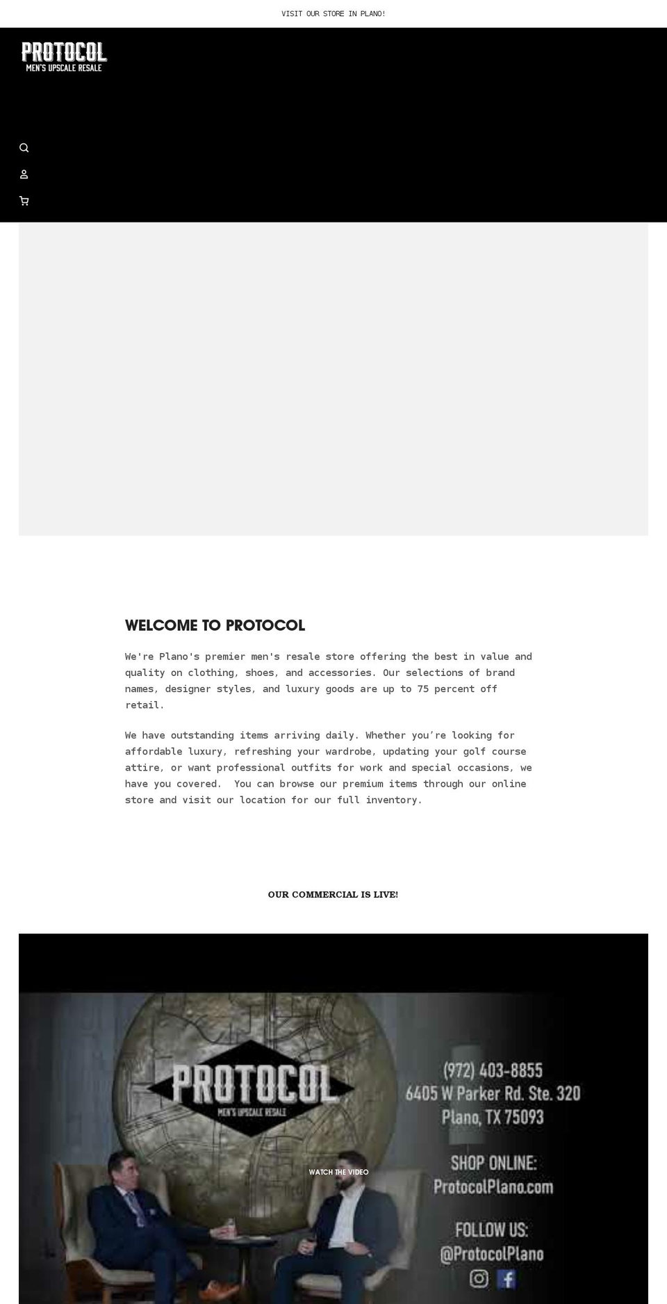 protocolplano.com shopify website screenshot