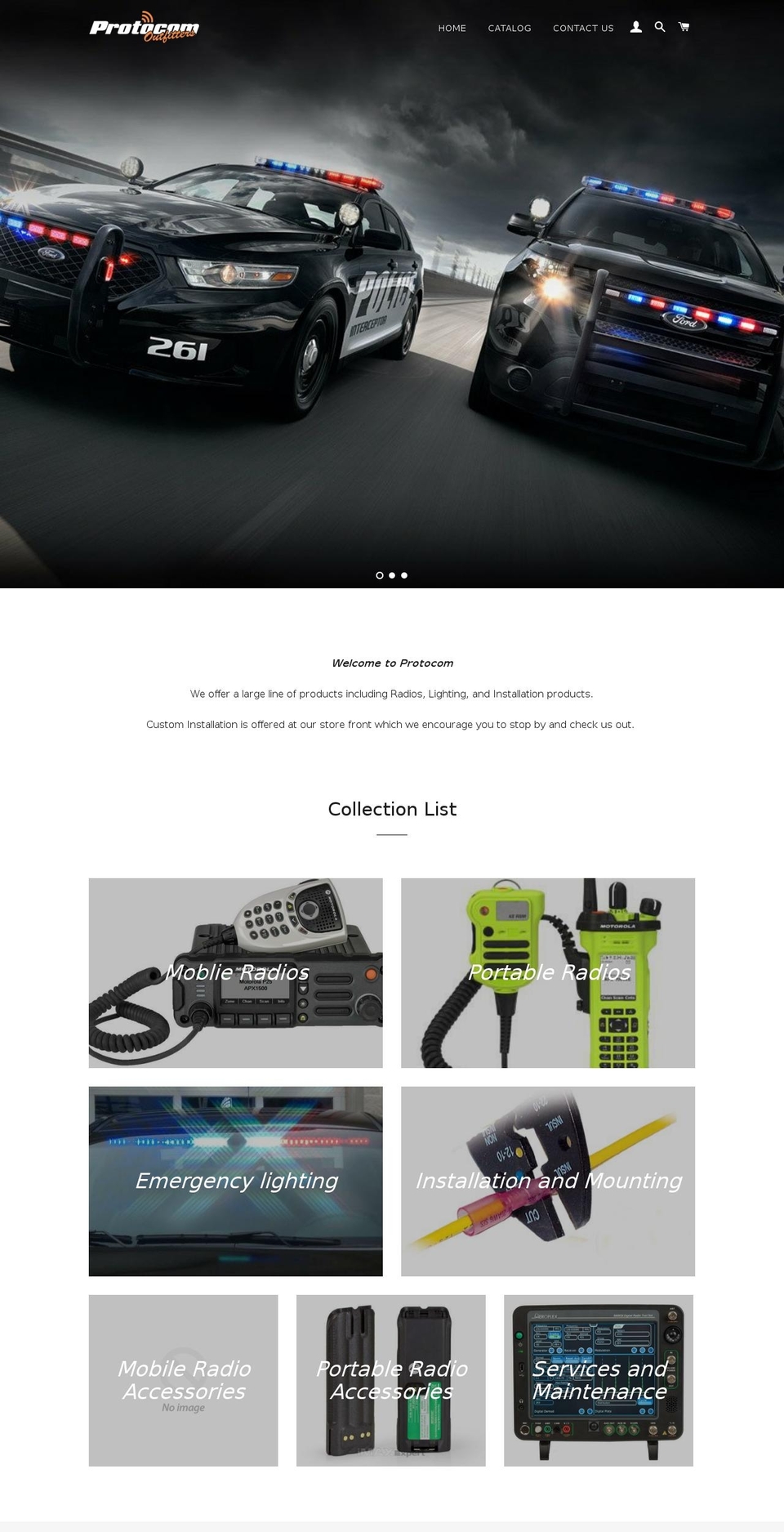 protocomoutfitters.com — Shopify storefront screenshot