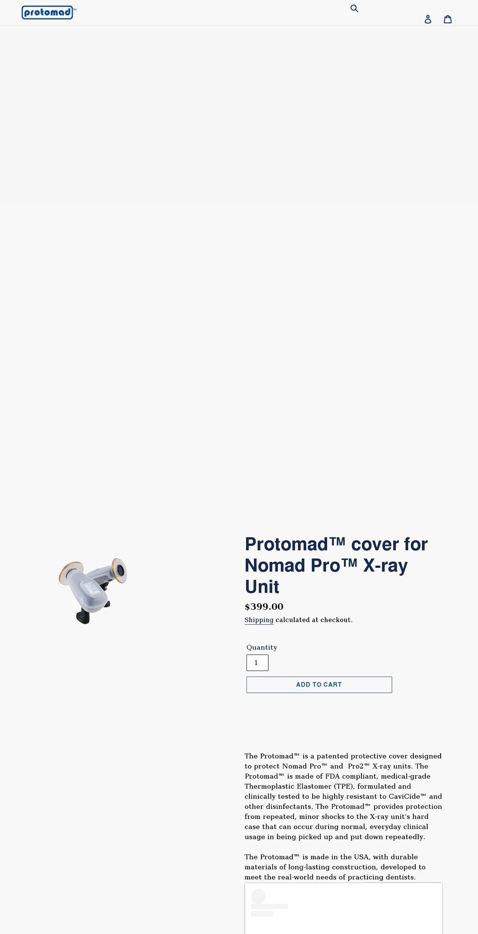 protomad.com shopify website screenshot