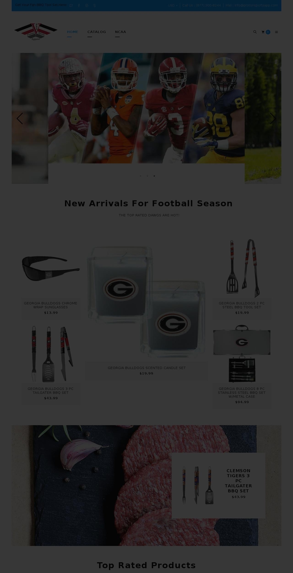 proton-apparel.com — Shopify storefront screenshot