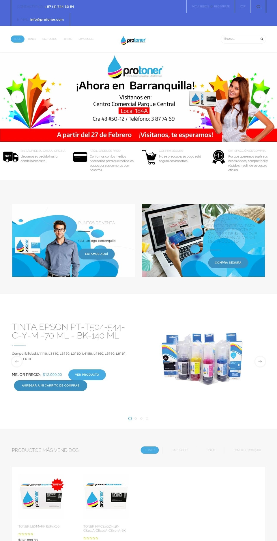 protoner.co shopify website screenshot