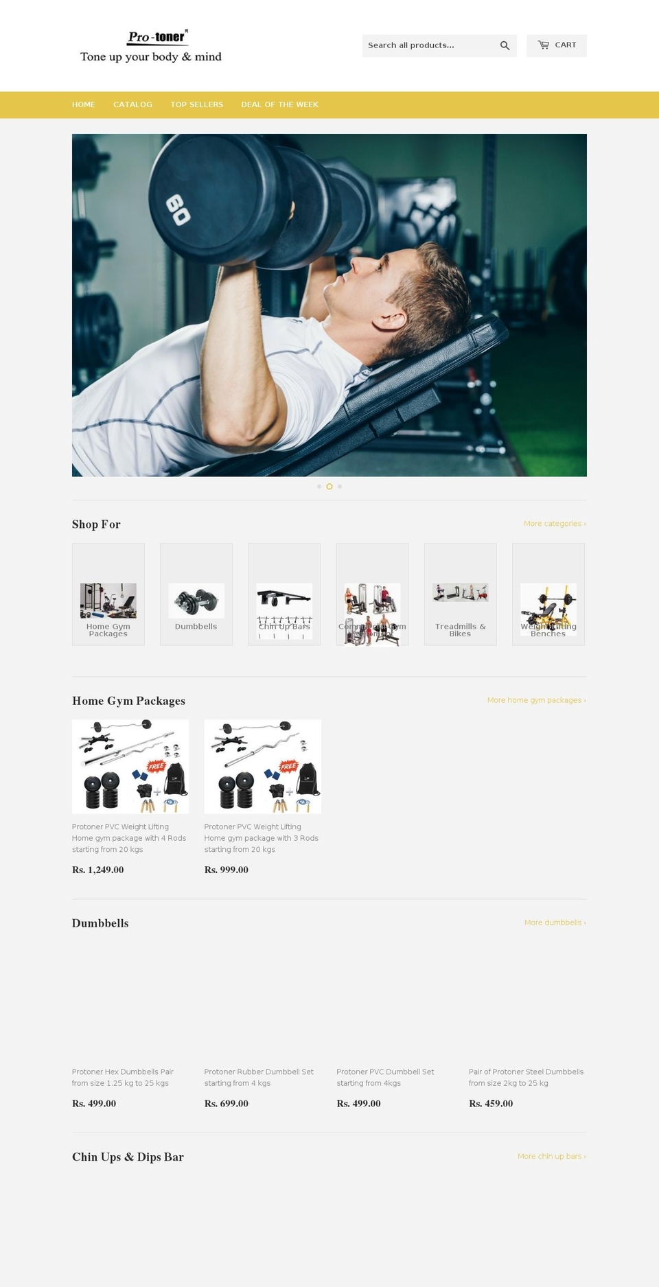 protoner.in shopify website screenshot