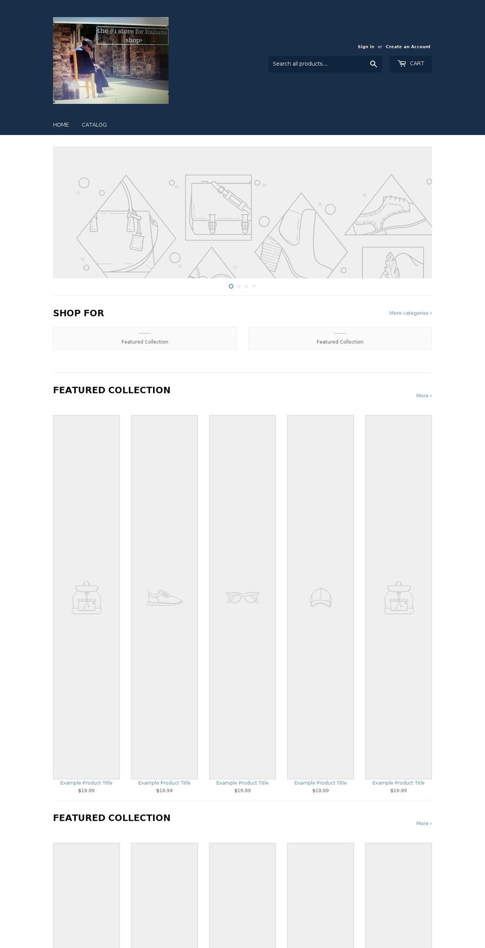 proud-to-be-italian.com — Shopify storefront screenshot