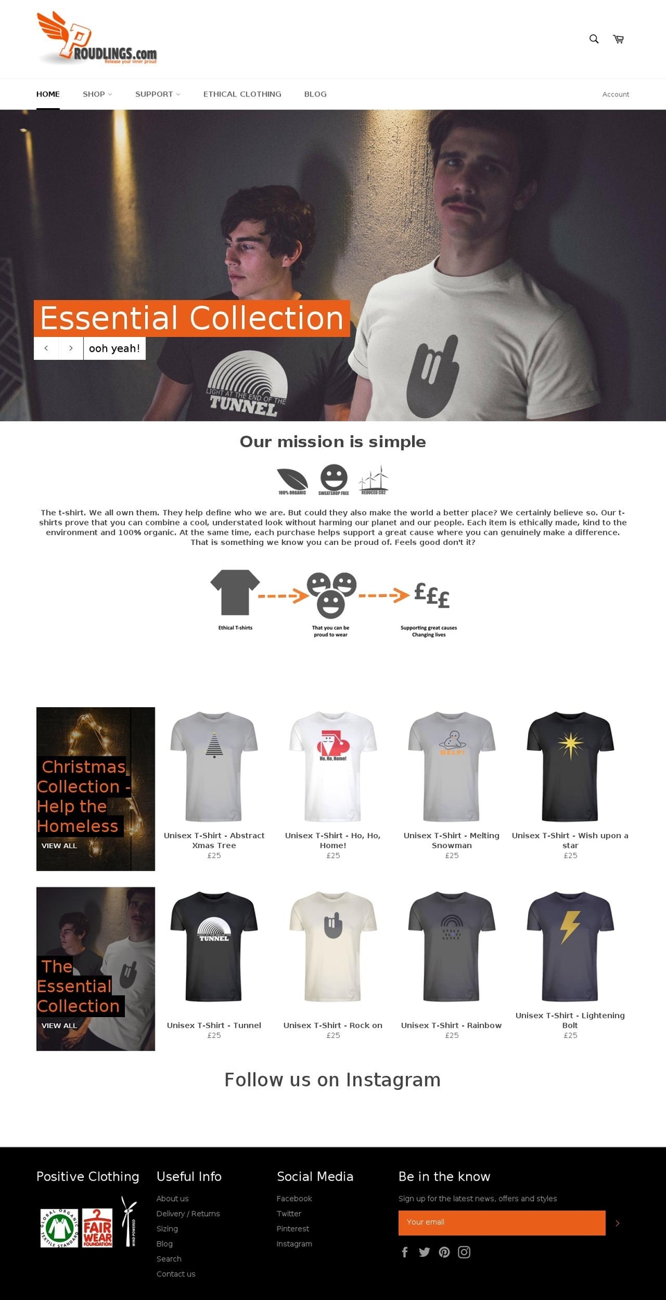 proudlings.com — Shopify storefront screenshot