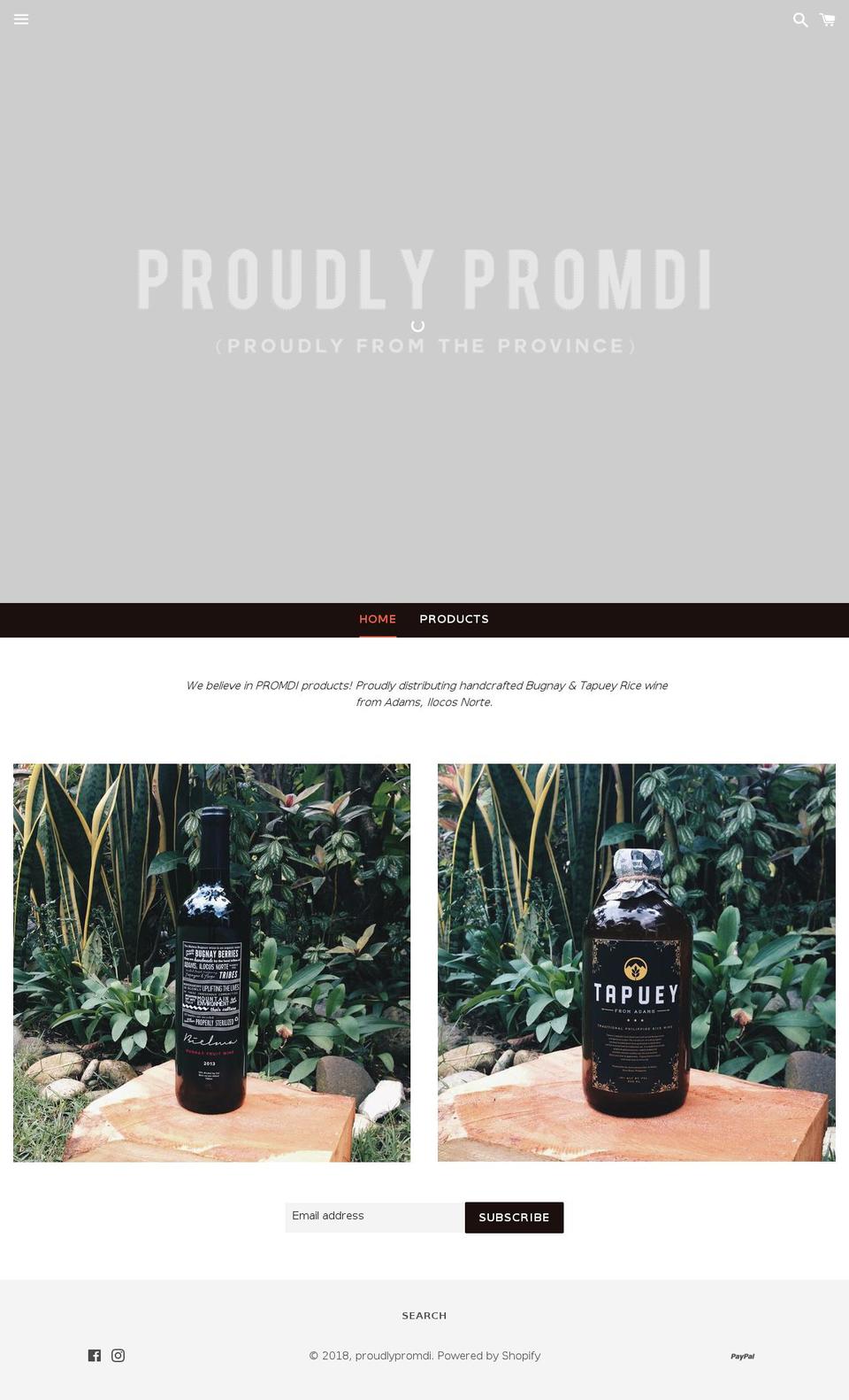 proudlypromdi.com — Shopify storefront screenshot