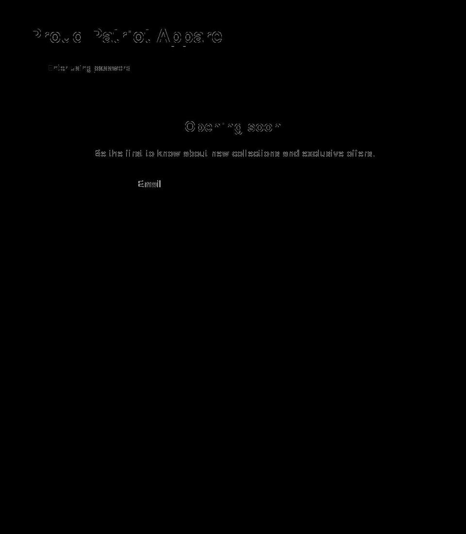 proudpatriotapparel.com shopify website screenshot