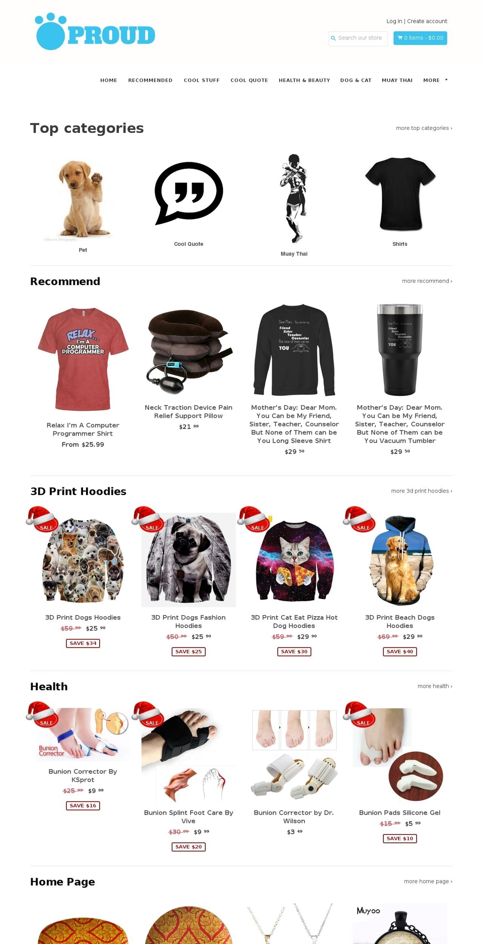 proudyourstyle.com — Shopify storefront screenshot