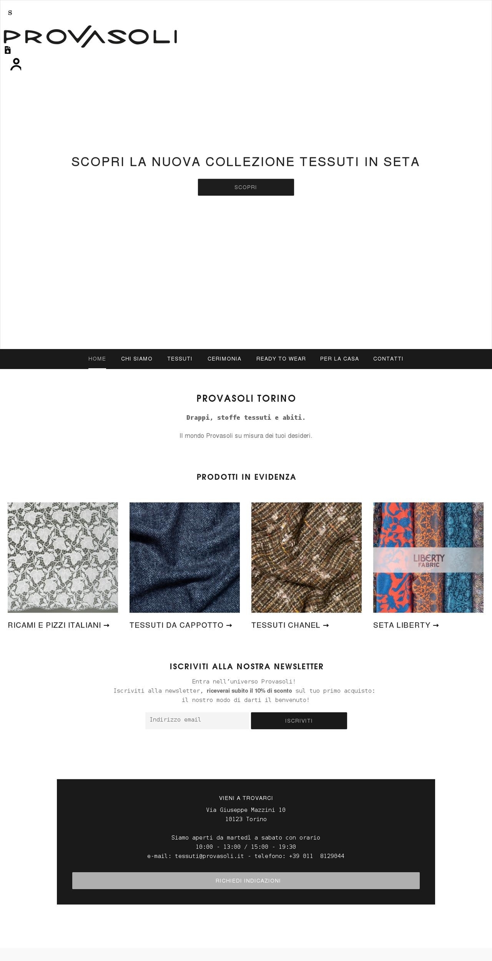 provasoli.com shopify website screenshot