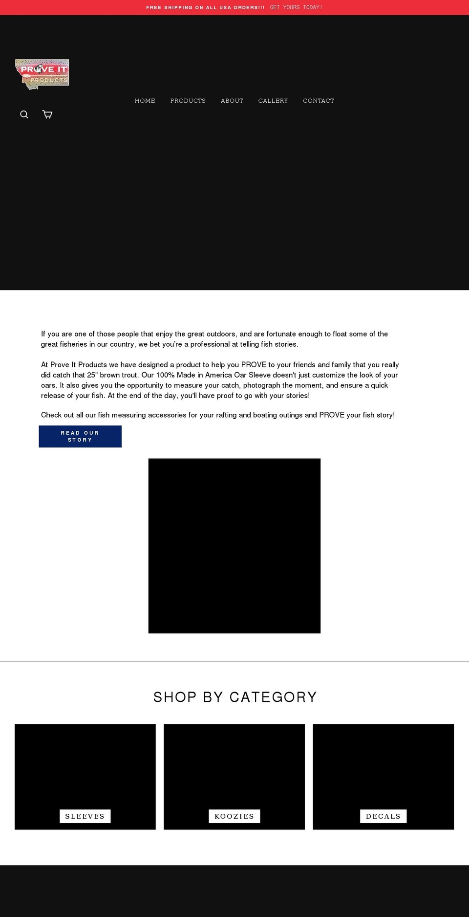 proveitproducts.com shopify website screenshot