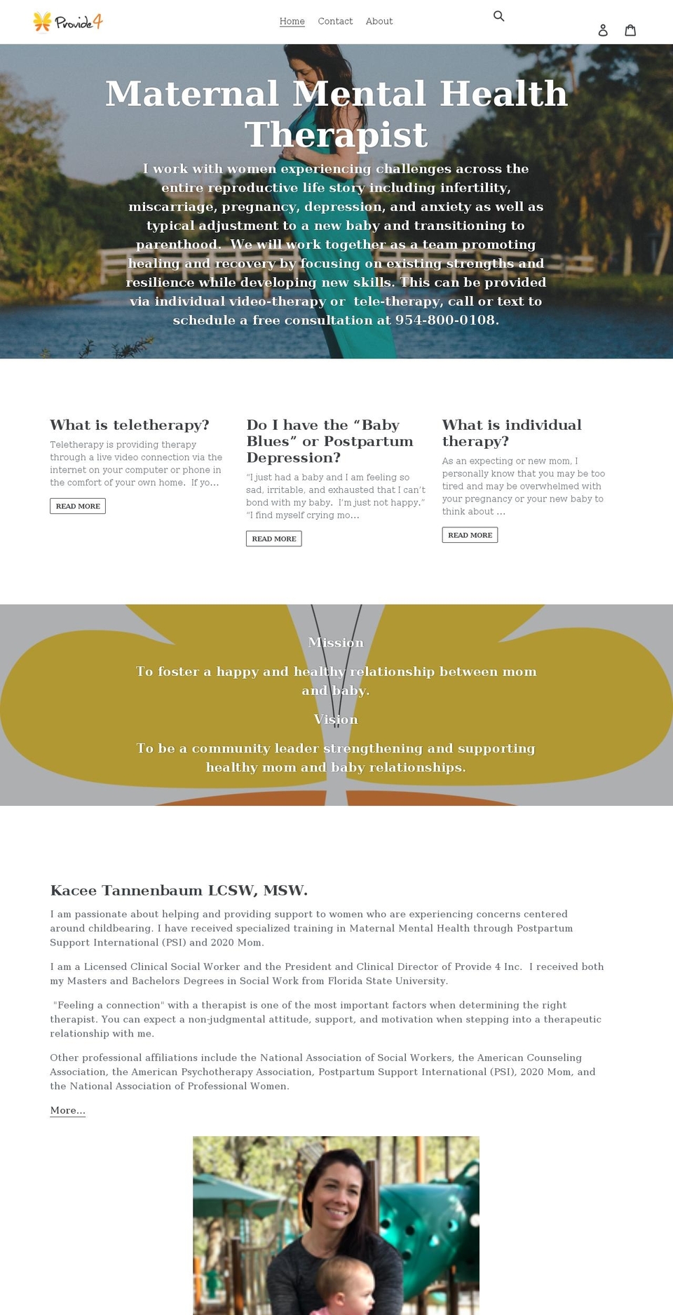 provide4.org shopify website screenshot