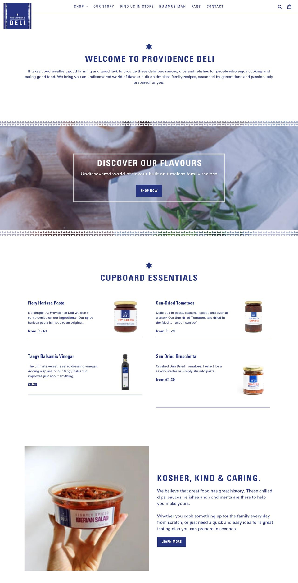 providence-deli.com shopify website screenshot