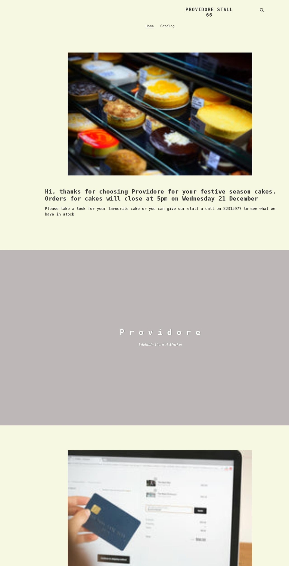 providoreadelaide.com shopify website screenshot