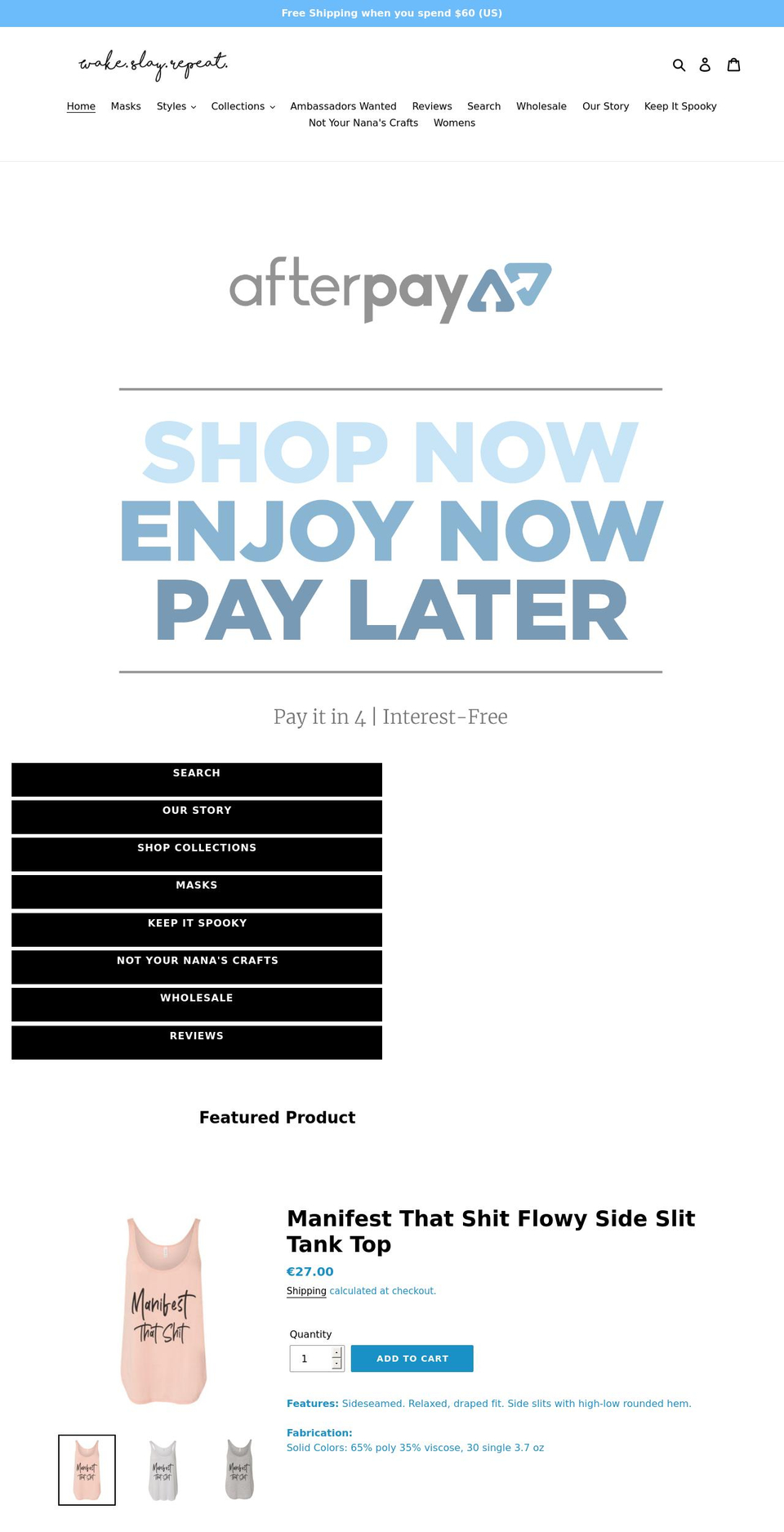 provisionalwaivers.com shopify website screenshot
