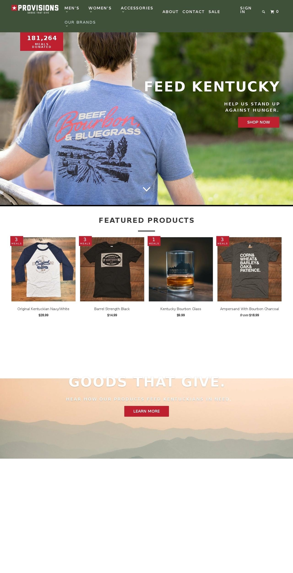 provisionsky.com — Shopify storefront screenshot