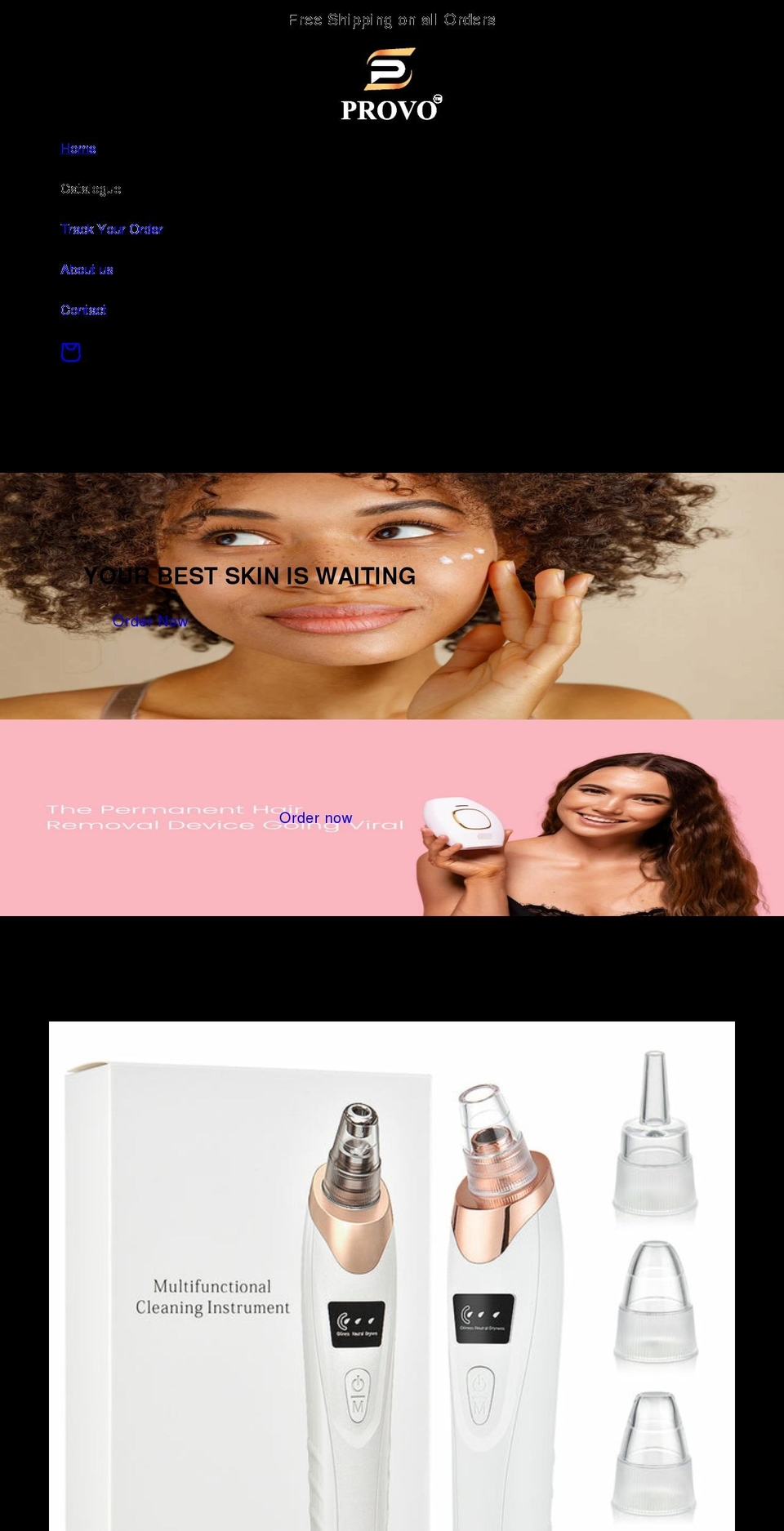 provoshop.com shopify website screenshot