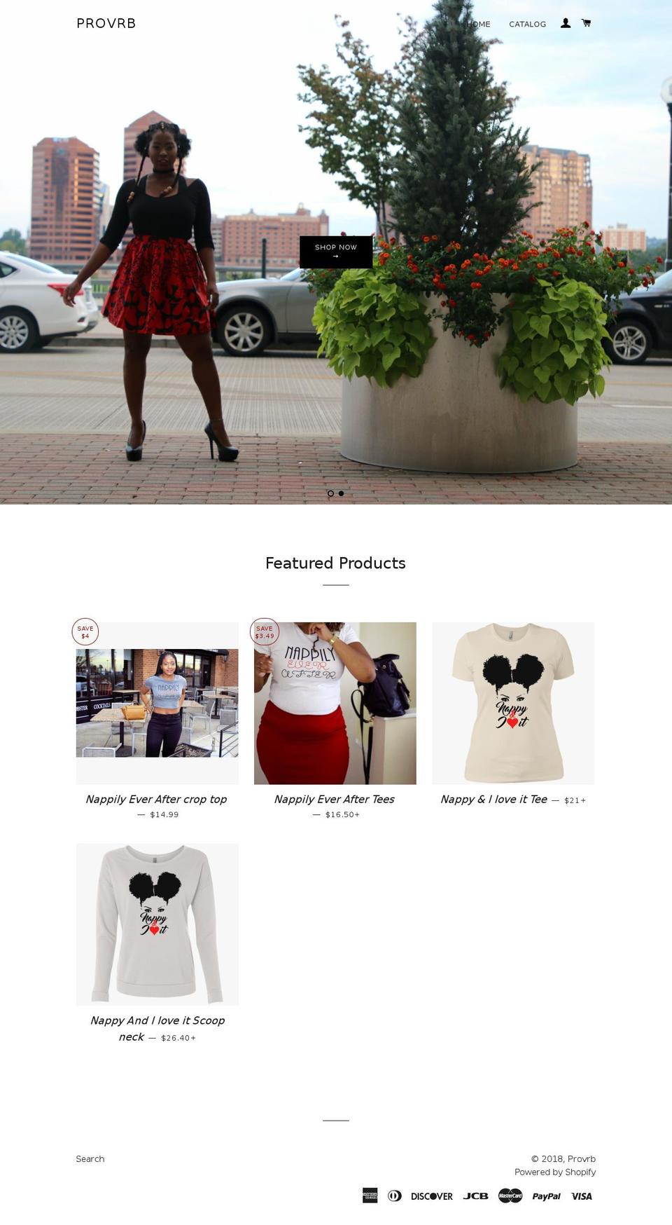 provrb.com — Shopify storefront screenshot