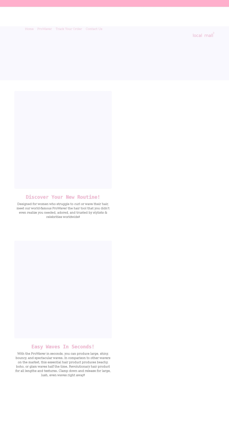 prowaver.com shopify website screenshot