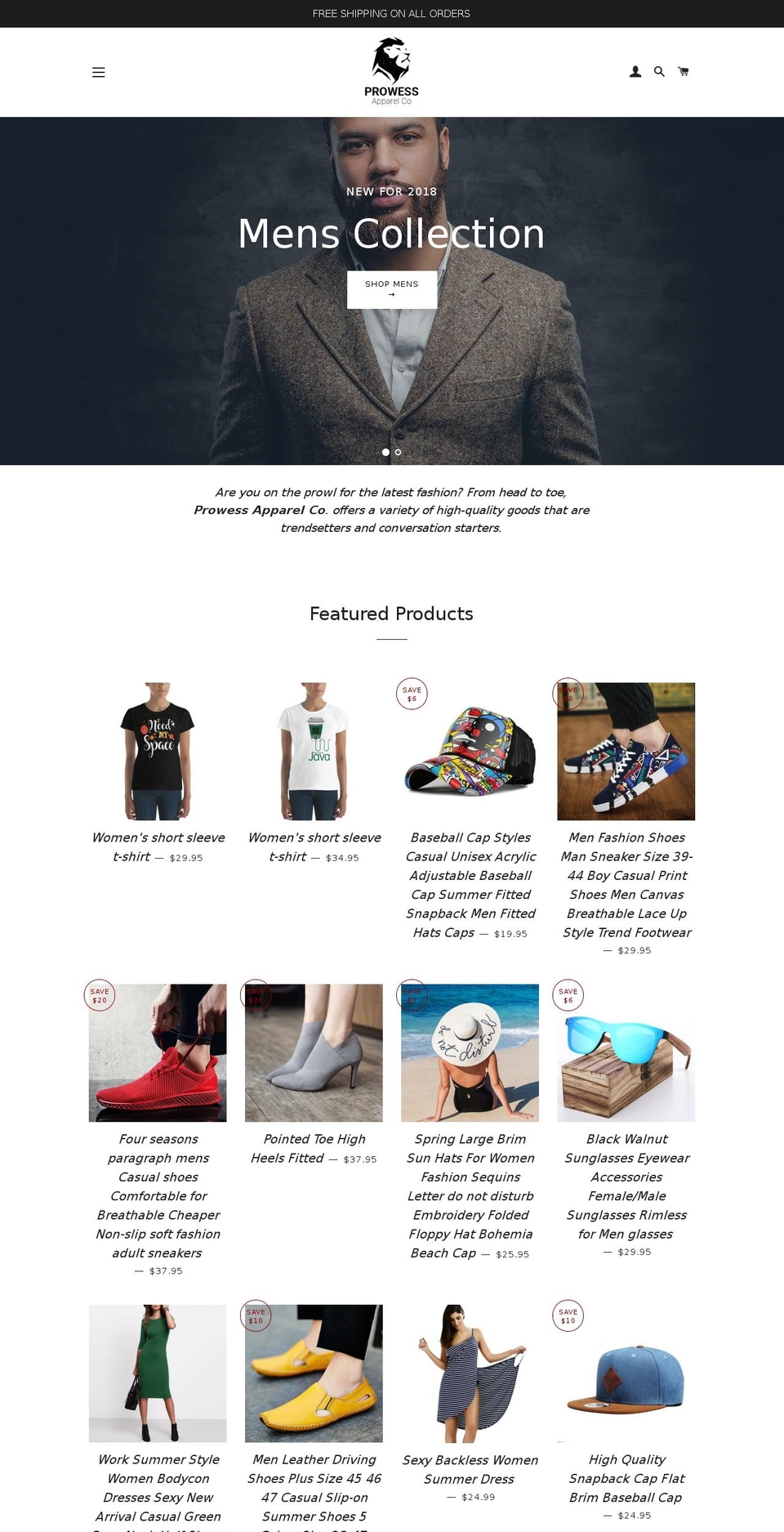 Copy of Brooklyn - Shopify Edit Shopify theme site example prowessapparel.com