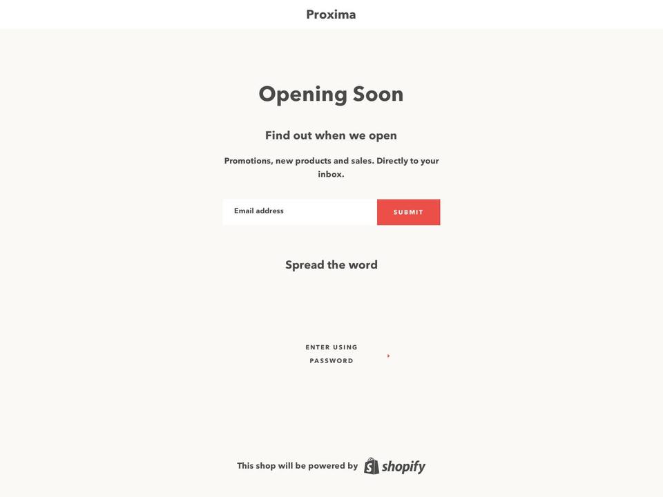 proximashave.com — Shopify storefront screenshot