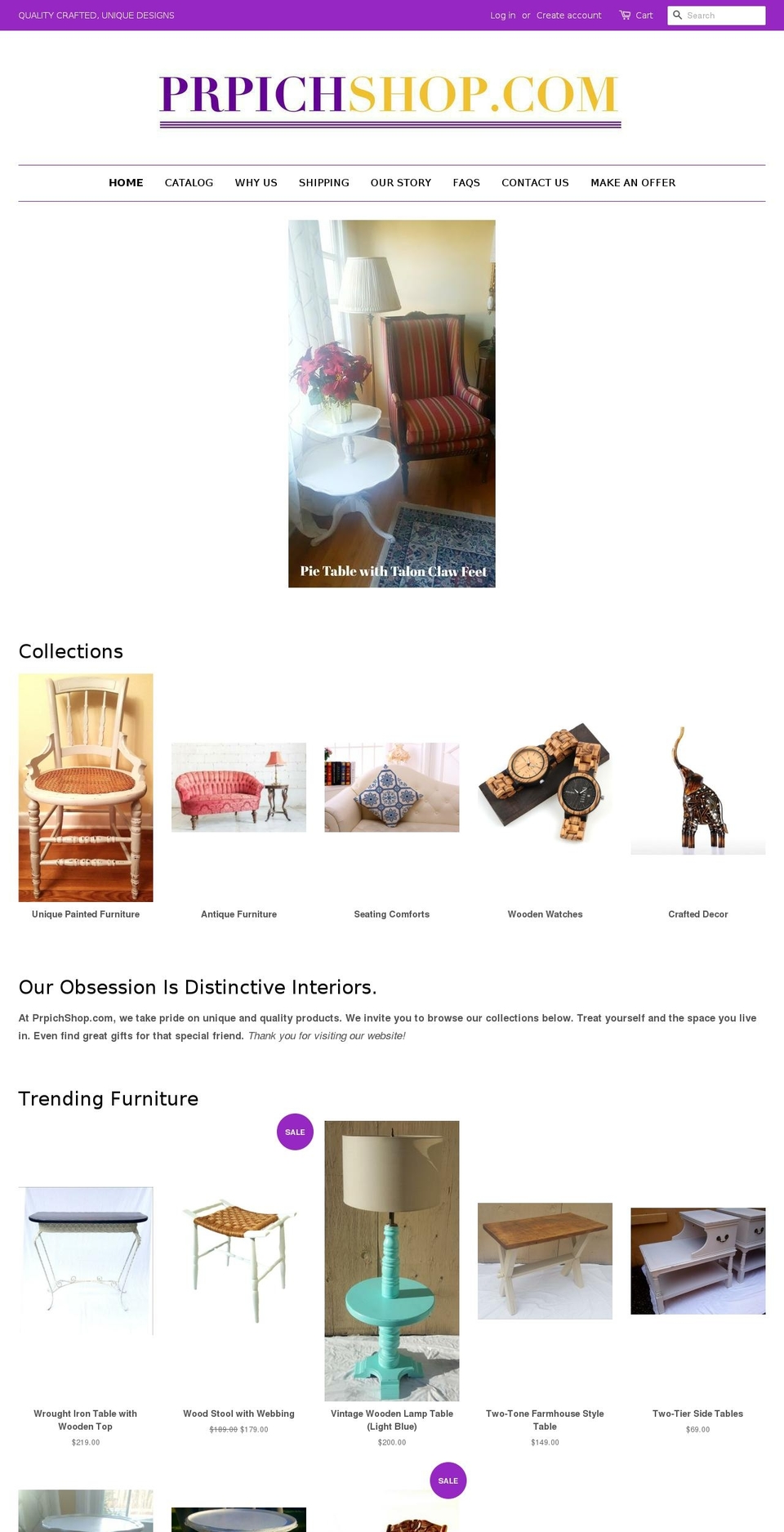 prpichshop.com — Shopify storefront screenshot