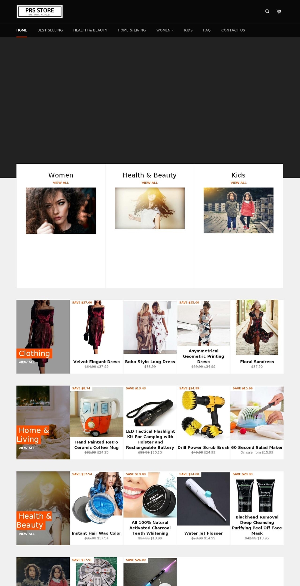 prsstore.com — Shopify storefront screenshot